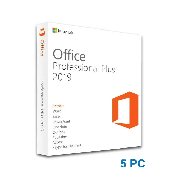 Office 2019 Pro Plus-Lizenzschlüssel (5 Aktivierungen)